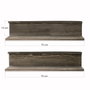 Hanah Home Raf333 Estantería de Pared de Madera Maciza